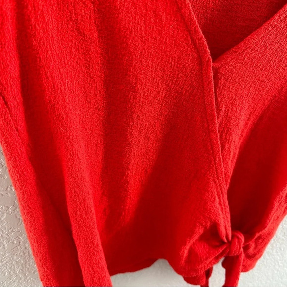 Madewell texture and thread wrap top - Picture 4 of 9